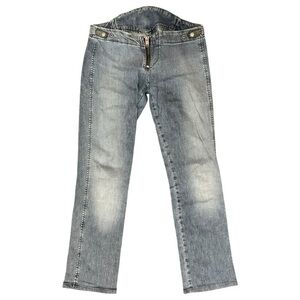 Diesel Denim Vintage RARE Womens Size 29 Blue Wash Exposed Zipper Low Rise Jeans